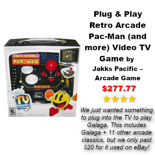 Plug & Play Retro Arcade Pac-Man (and more) Video TV Game